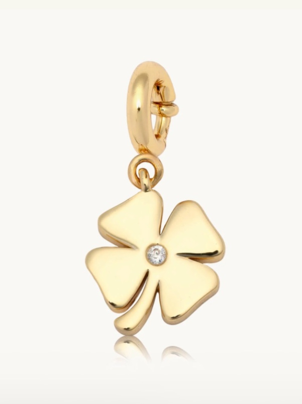 NWT Little Words Project Gold Clover Charm